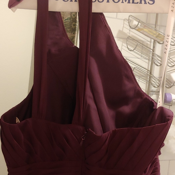 Azazie Molly Bridesmaid Dress in Grape Color - Picture 4 of 8